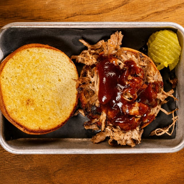 Pulled Pork Sandwich.