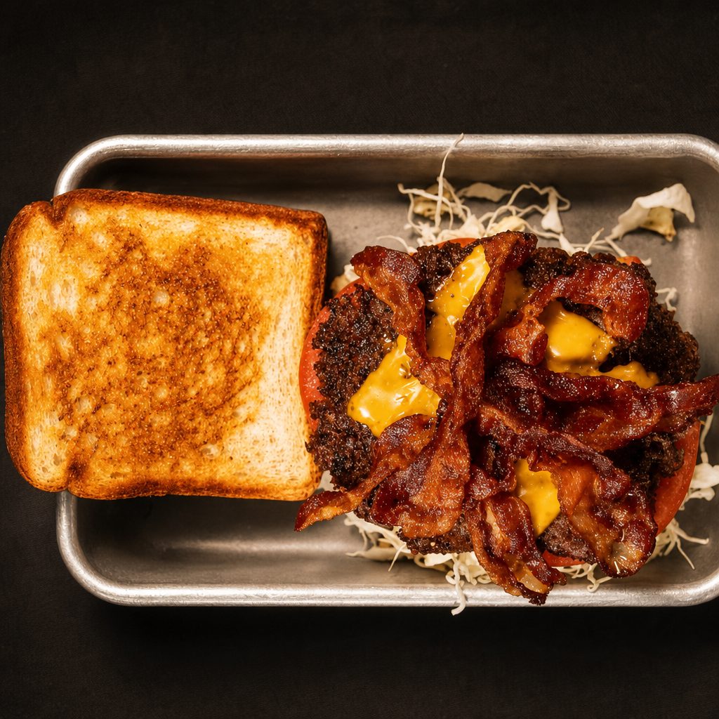 BLT Patty Melt Burger.