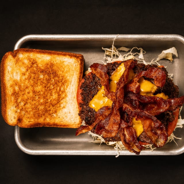 BLT Patty Melt Burger.