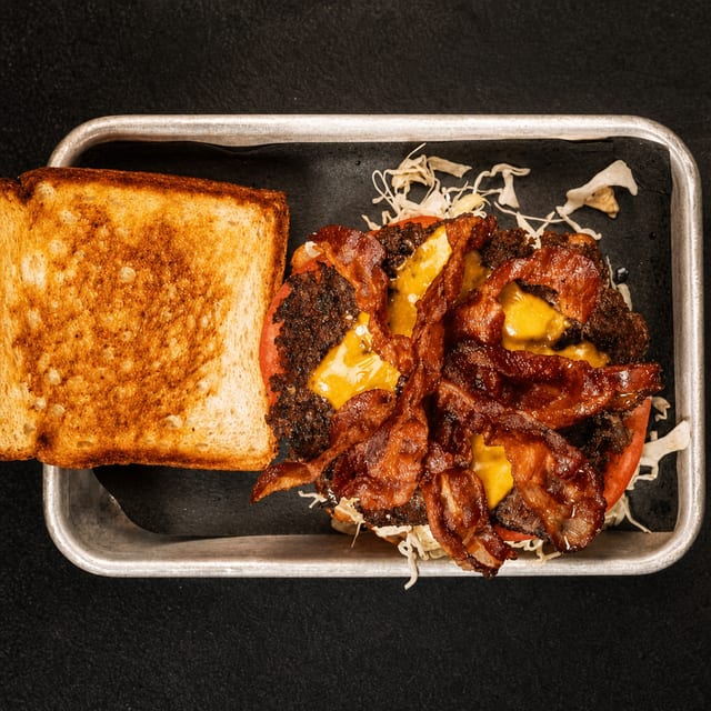 BLT Patty Melt Burger.